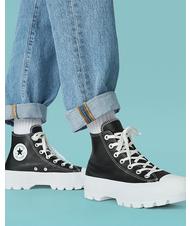 CONVERSE CHUCK TAYLOR ALL STAR LUGGED HIGH Ghete din piele blwhwhi - Pantofi unisex - 5