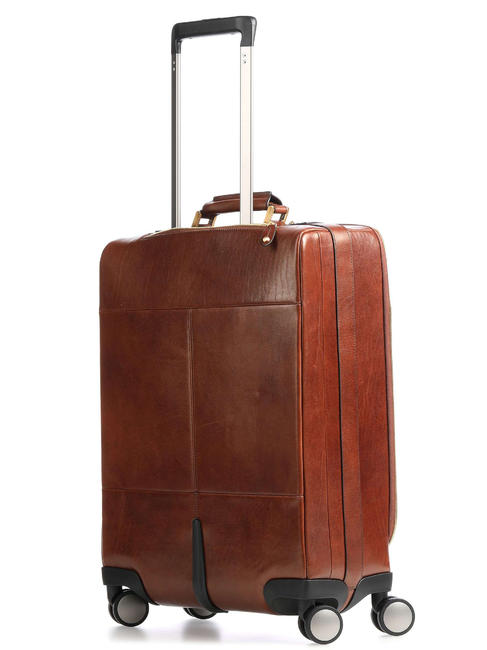 STORY Troller pentru bagaje de mână, din piele BROWN - Bagaje de mână