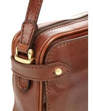 THE BRIDGE STORY Mini geantă de umăr din piele BROWN - Genți femei - 3