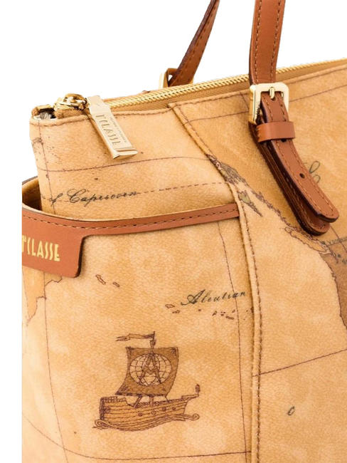 GEO CLASSIC Geantă de mână cu curea de umăr NATURAL - Genți femei