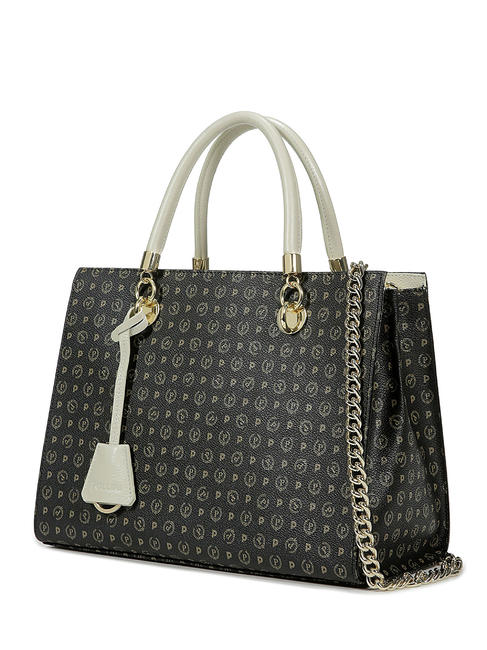 Tapiro Geantă de mână, cu curea de umăr Negru / Crem - Genți femei