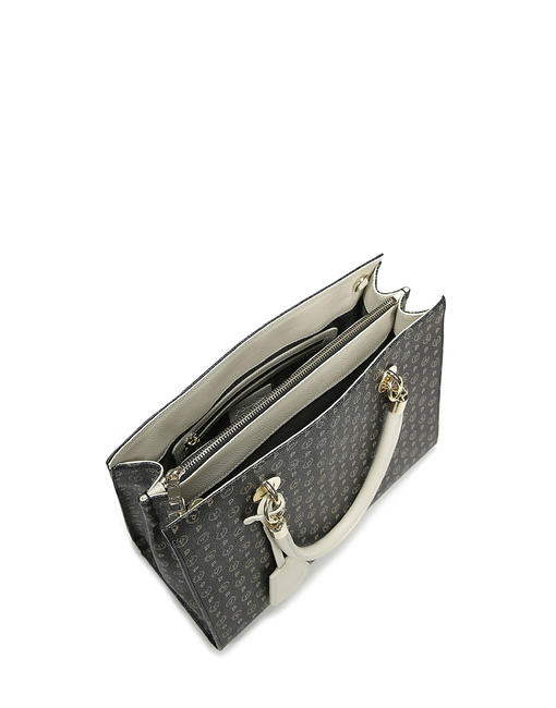 Tapiro Geantă de mână, cu curea de umăr Negru / Crem - Genți femei