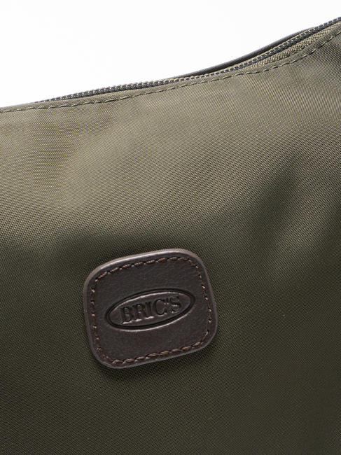 X-COLLECTION Geantă semilună mică măslin / maro închis - Genți femei