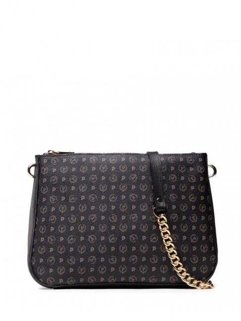 HERITAGE  Geantă de umăr cu lanț negru - Genți femei