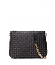 POLLINI HERITAGE  Geantă de umăr cu lanț negru - Genți femei - 3