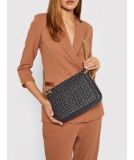 POLLINI HERITAGE  Geantă de umăr cu lanț negru - Genți femei - 7