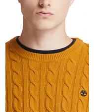 TIMBERLAND P-B LAMBWOOL Pulover cu g&acirc;t crew din amestec de l&acirc;nă cizma de grau - Pulovere pentru bărbați - 3