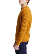 TIMBERLAND P-B LAMBWOOL Pulover cu g&acirc;t crew din amestec de l&acirc;nă cizma de grau - Pulovere pentru bărbați - 4