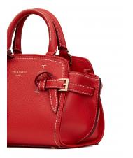 TRUSSARDI GITA Bicolor Micro geanta de mana cu curea de umar coral / bordeaux - Genți femei - 3