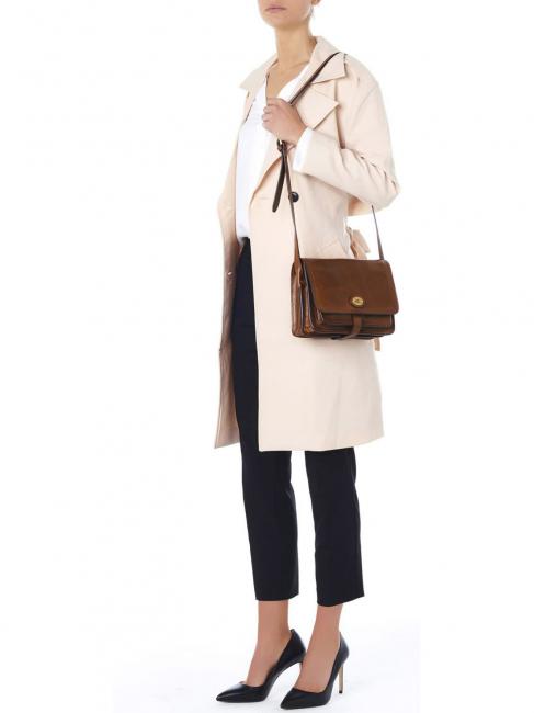 STORY Geanta de umar, din piele BROWN - Genți femei