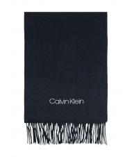 CALVIN KLEIN BASIC WOVEN Eșarfă de l&acirc;nă ck bleumarin - Eșarfe - 2