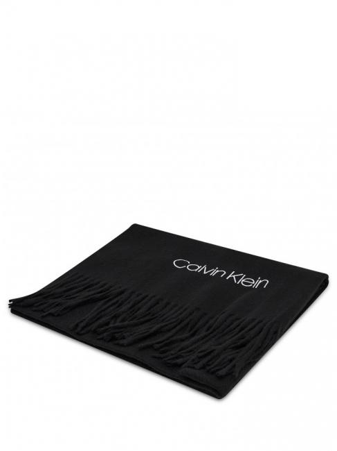 BASIC Palarie si esarfa de lana negru - Eșarfe