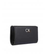 CALVIN KLEIN RE-LOCK FRENCH Portofel mediu negru - Portofele femei - 4
