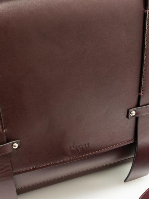 POCKET Servietă de piele bordeaux - Serviete birou