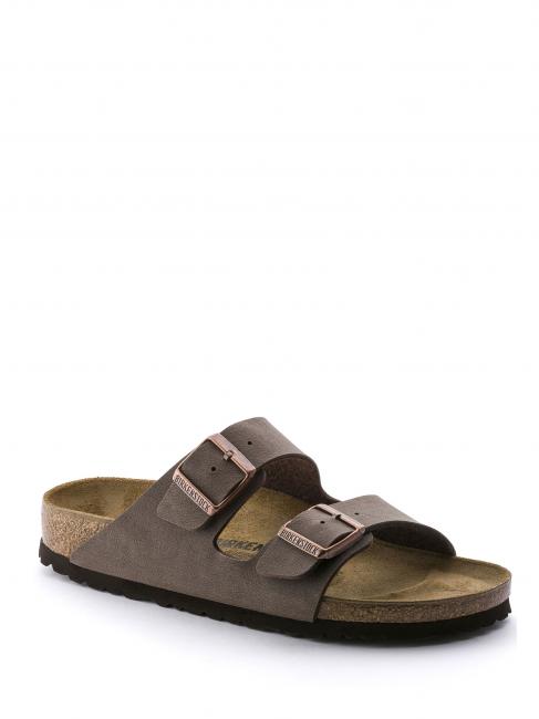 ARIZONA BIRKO-FLOR NUBUK Sandale cu papuci mocca - Pantofi unisex