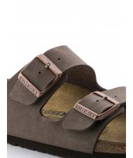 BIRKENSTOCK ARIZONA BIRKO-FLOR NUBUK Sandale cu papuci mocca - Pantofi unisex - 6