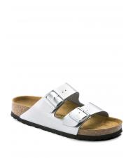 BIRKENSTOCK ARIZONA BIRKO-FLOR Sandale cu papuci argint - Pantofi femei - 3