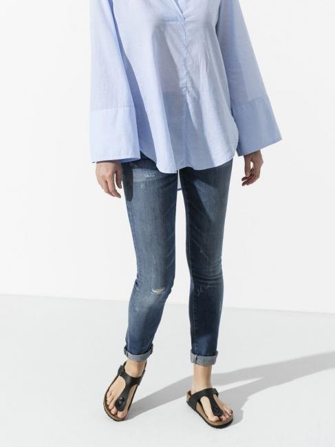 GIZEH BIRKO-FLOR Sandale tanga negru - Pantofi unisex