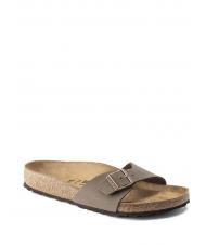 BIRKENSTOCK MADRID BIRKIBUC Sandale cu papuci mocca - Pantofi unisex - 3