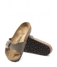 BIRKENSTOCK MADRID BIRKIBUC Sandale cu papuci mocca - Pantofi unisex - 5