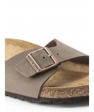 BIRKENSTOCK MADRID BIRKIBUC Sandale cu papuci mocca - Pantofi unisex - 6