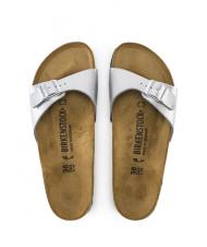 BIRKENSTOCK MADRID BIRKO FLOR Sandale cu papuci argint - Pantofi femei - 4