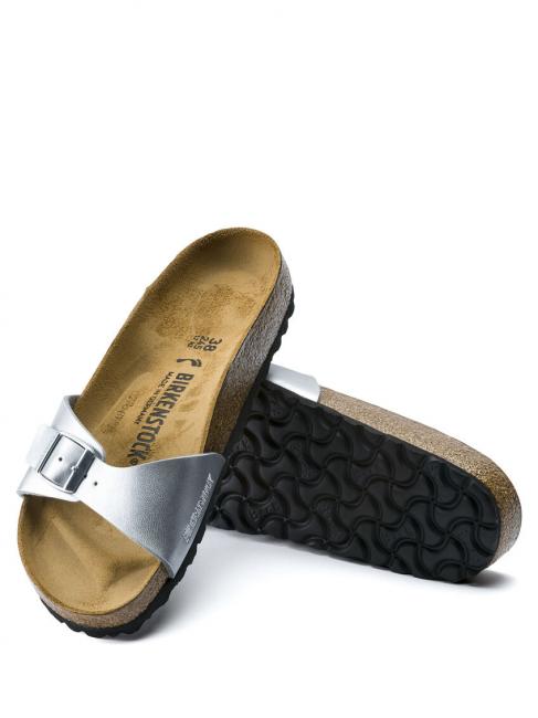 MADRID BIRKO FLOR Sandale cu papuci argint - Pantofi femei