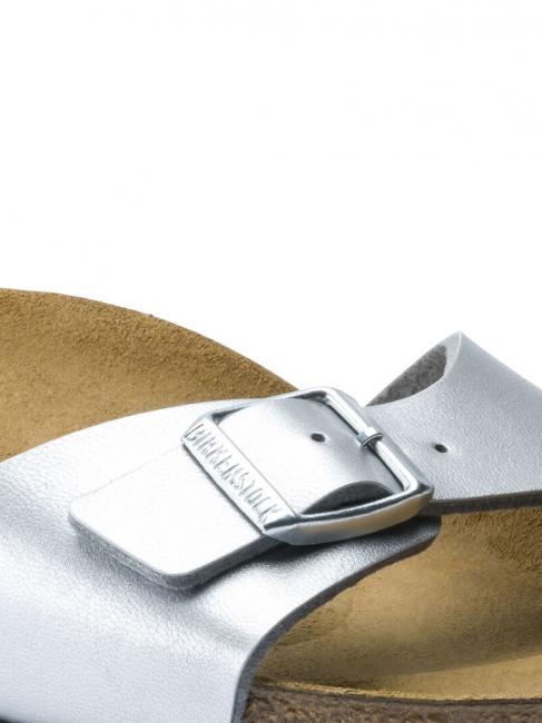 MADRID BIRKO FLOR Sandale cu papuci argint - Pantofi femei