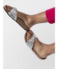 BIRKENSTOCK MADRID BIRKO FLOR Sandale cu papuci argint - Pantofi femei - 7
