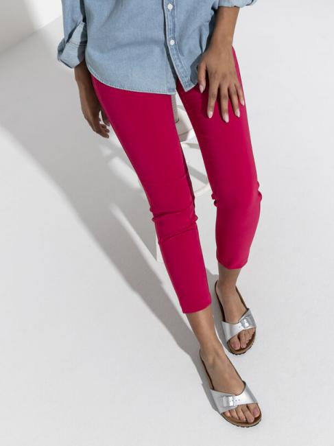 MADRID BIRKO FLOR Sandale cu papuci argint - Pantofi femei