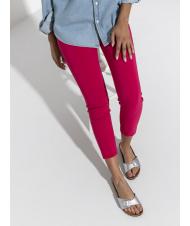 BIRKENSTOCK MADRID BIRKO FLOR Sandale cu papuci argint - Pantofi femei - 8