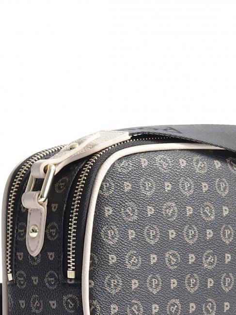 HERITAGE  Geantă pentru cameră cu curea de umăr Negru / Crem - Genți femei