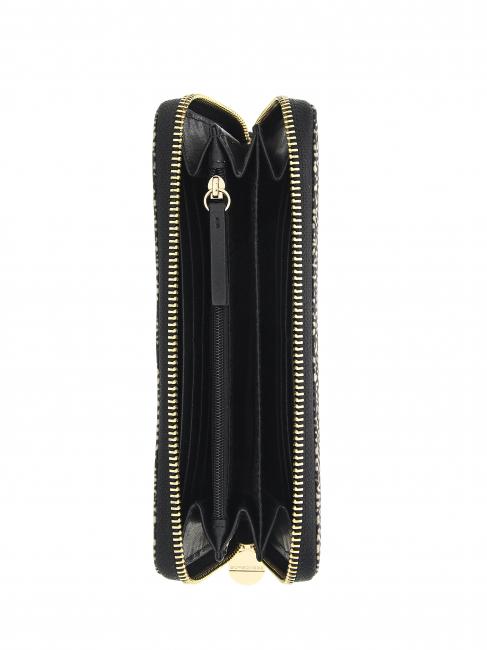 CLASSICA Portofel cu fermoar OP / NATURAL / NEGRU - Portofele femei