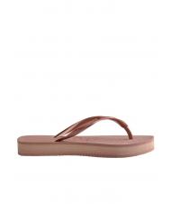 HAVAIANAS SLIM FLATFORM SLIM FLATFORM Flip-flops pentru femei CROCUS / ROSE - Pantofi femei - 3