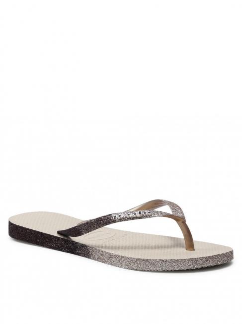 SLIM SPARKLE II Papuci flip-flop SAND / GRI - Pantofi femei