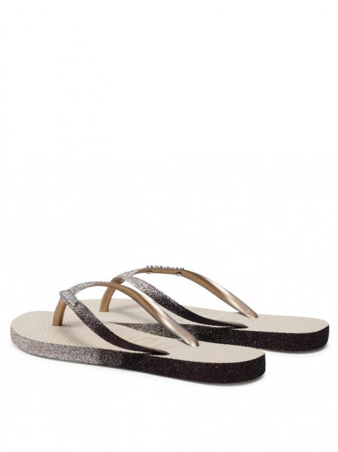 SLIM SPARKLE II Papuci flip-flop SAND / GRI - Pantofi femei