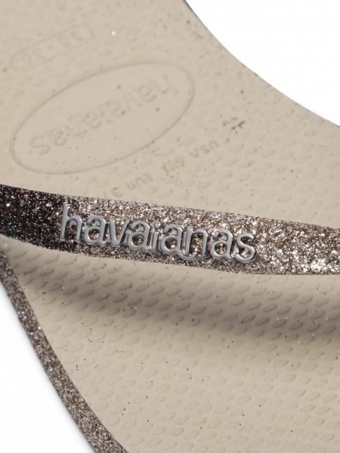 SLIM SPARKLE II Papuci flip-flop SAND / GRI - Pantofi femei