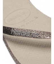 HAVAIANAS SLIM SPARKLE II Papuci flip-flop SAND / GRI - Pantofi femei - 5
