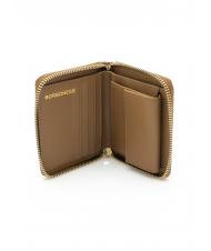 BORBONESE CLASSICA  Portofel mediu cu fermoar beiger mare - Genți de voiaj - 2
