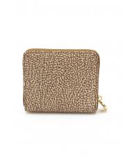 BORBONESE CLASSICA  Portofel mediu cu fermoar beiger mare - Genți de voiaj - 3