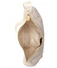 BORBONESE LUNA BAG SMALL ECO LINE Geantă LUNA Hobo, Mic nisip - Genți femei - 5