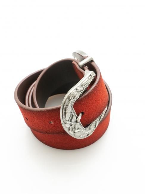 Cintura in pelle suede poate fi scurtat la masura rubin - Curele