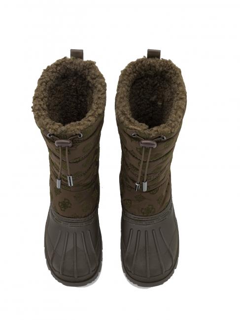 AMORO Cizme de după schi măsline - Pantofi femei