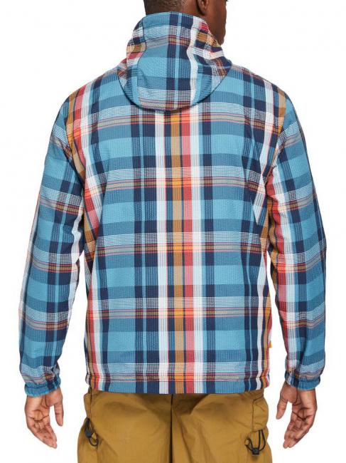 FIELD TRIP PLAID Jacheta reversibila cu gluga adriatic / albastru / yd - Geci de bărbați