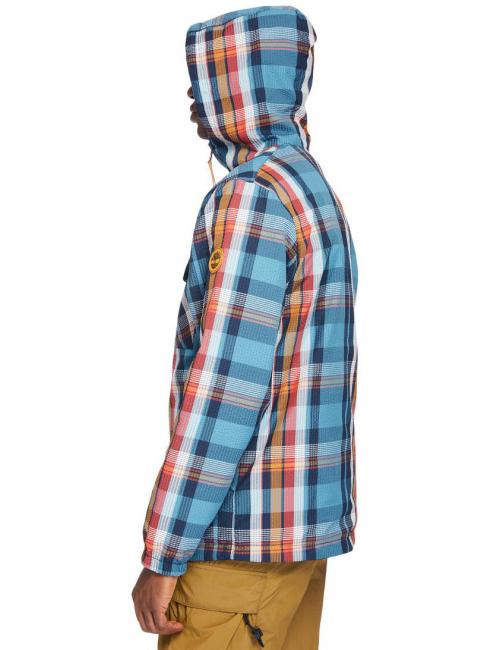 FIELD TRIP PLAID Jacheta reversibila cu gluga adriatic / albastru / yd - Geci de bărbați