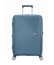 AMERICAN TOURISTER SOUNDBOX SPINNER Troller mediu, extensibil albastru piatra - Trolere rigide - 3