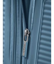 AMERICAN TOURISTER SOUNDBOX SPINNER Troller mediu, extensibil albastru piatra - Trolere rigide - 7