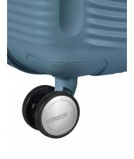 AMERICAN TOURISTER SOUNDBOX SPINNER Troller mediu, extensibil albastru piatra - Trolere rigide - 8