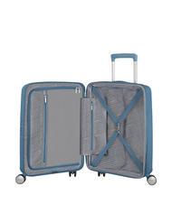 AMERICAN TOURISTER Troller Linia SOINDBOX, bagaj de mână, extensibil albastru piatra - Bagaje de mână - 2