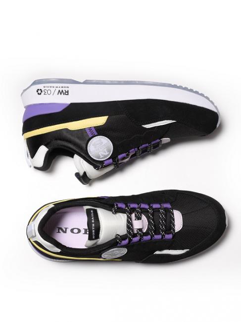 RW-03 RECI Adidași negru / galben / violet - Pantofi femei